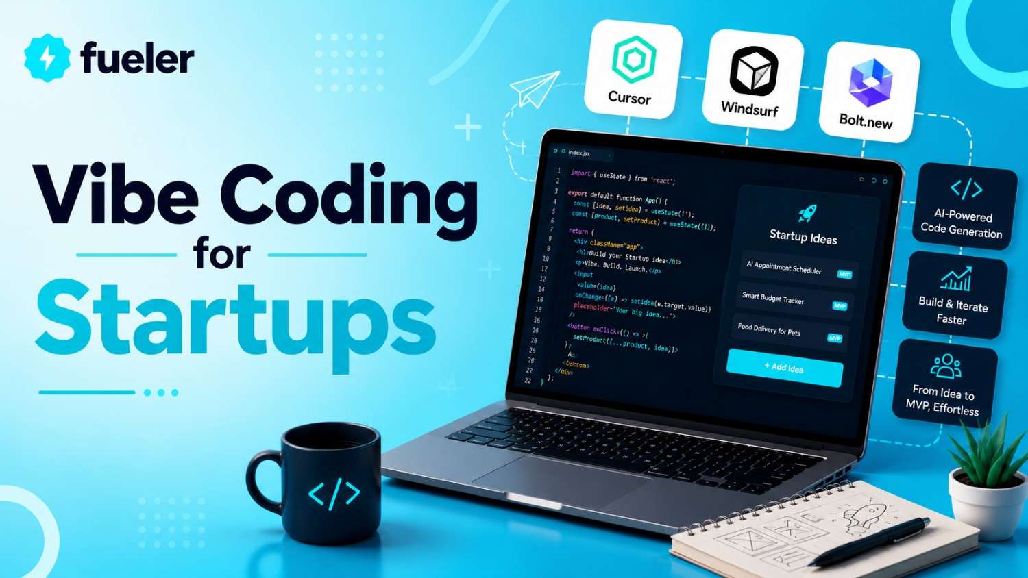Vibe Coding for Startups: Build MVPs 10x Faster in 2025