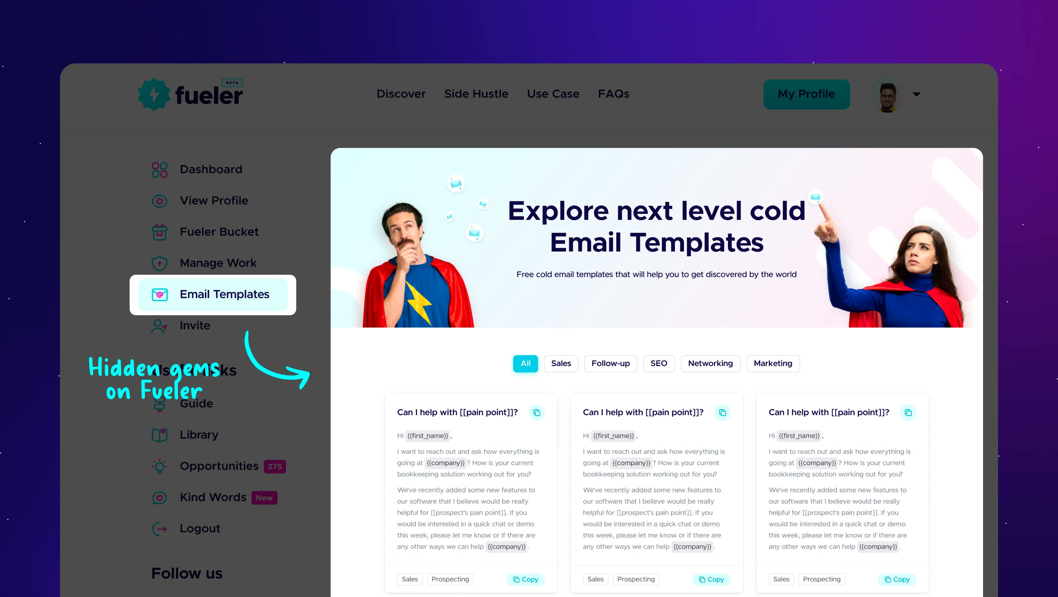 Fueler Cold Email Templates