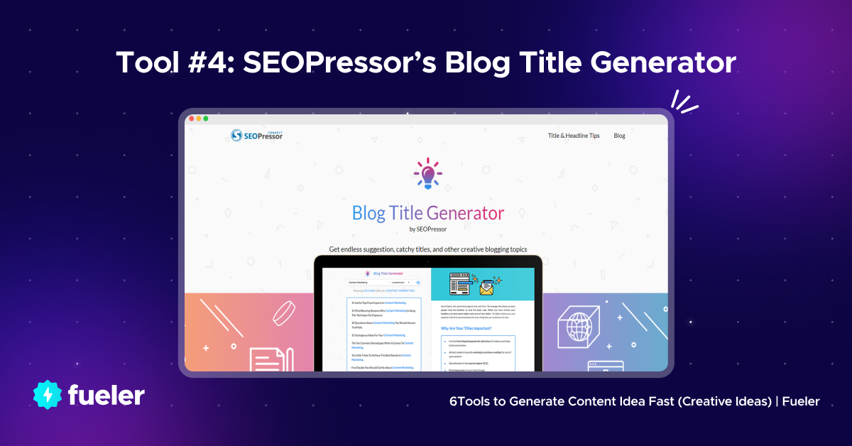 SEOPresser's Blog Title Generator