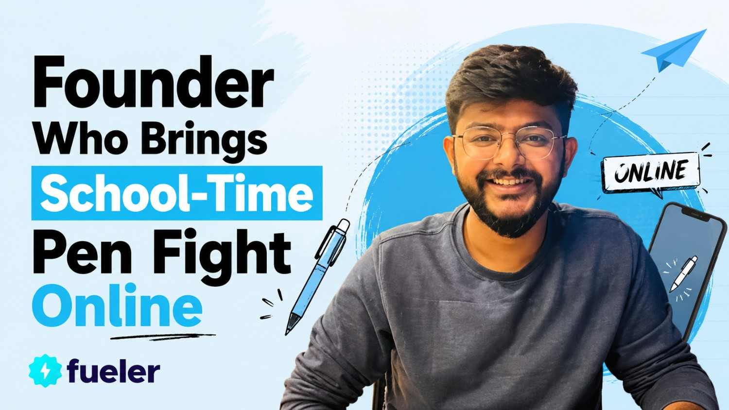 Bangalore Based Founder Rinkesh Gorasia Brings School Time Pen Fight Online