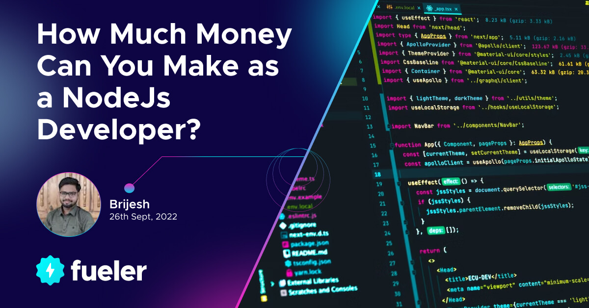 How Much Money Can You Make as a NodeJs Developer?