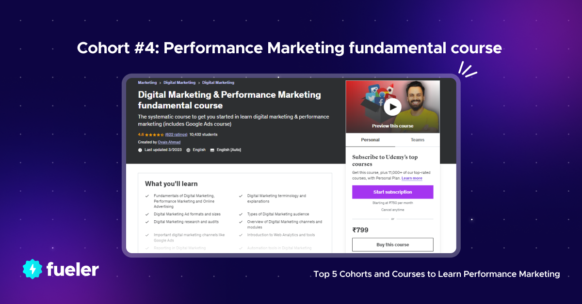 Performance Marketing fundamental course