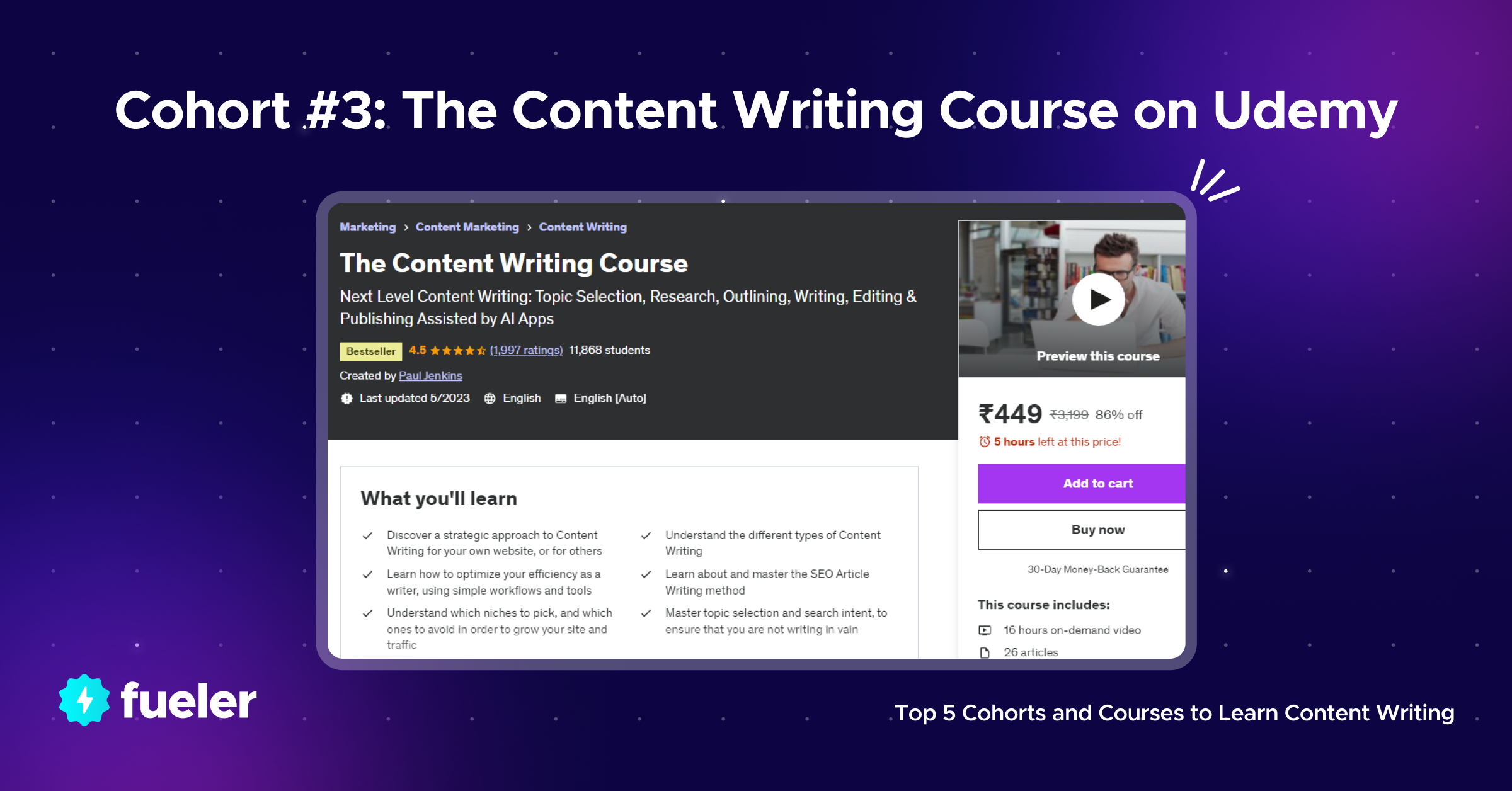Udemy Content Writing Course