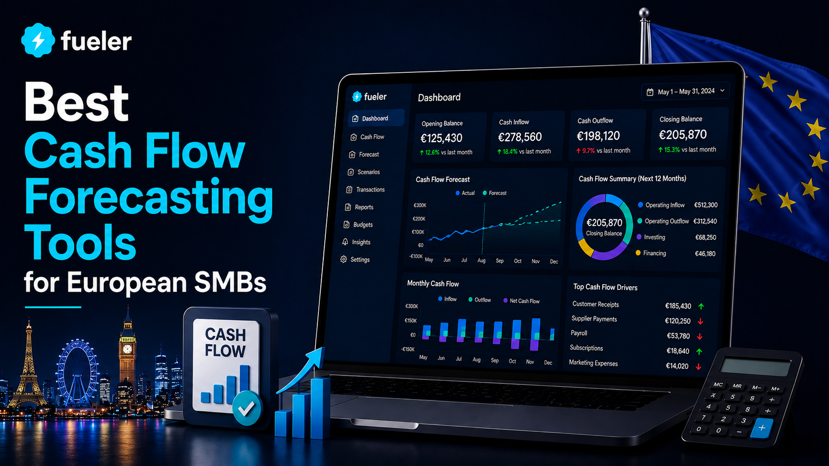 6 Best Cash Flow Forecasting Tools for European SMBs
