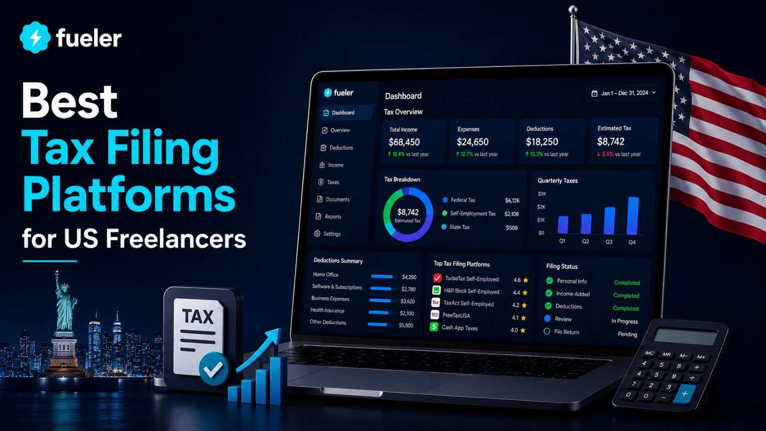 8 Best Tax Filing Platforms for US Freelancers