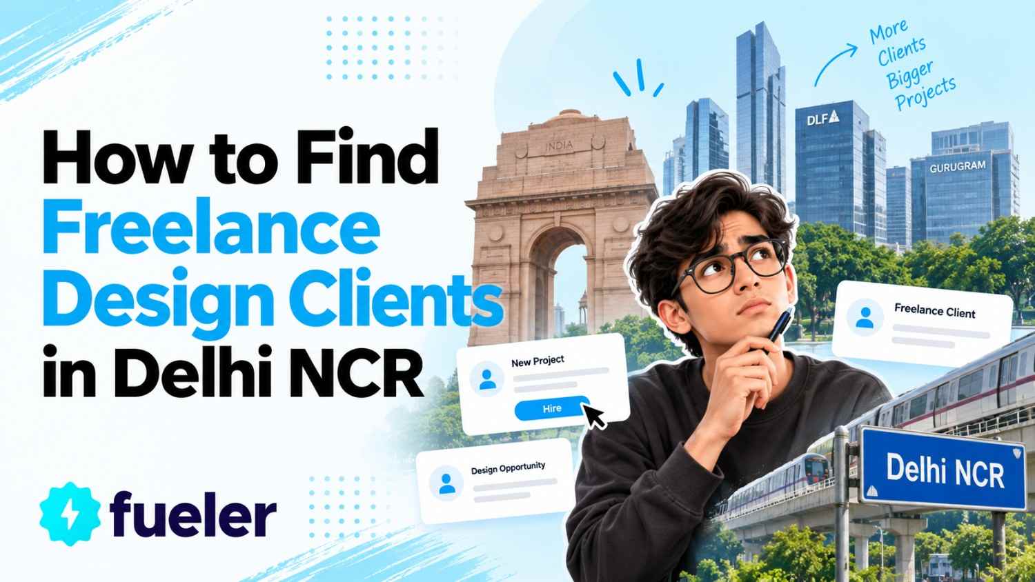 How to Find Freelance Design Clients in Delhi NCR in 2026